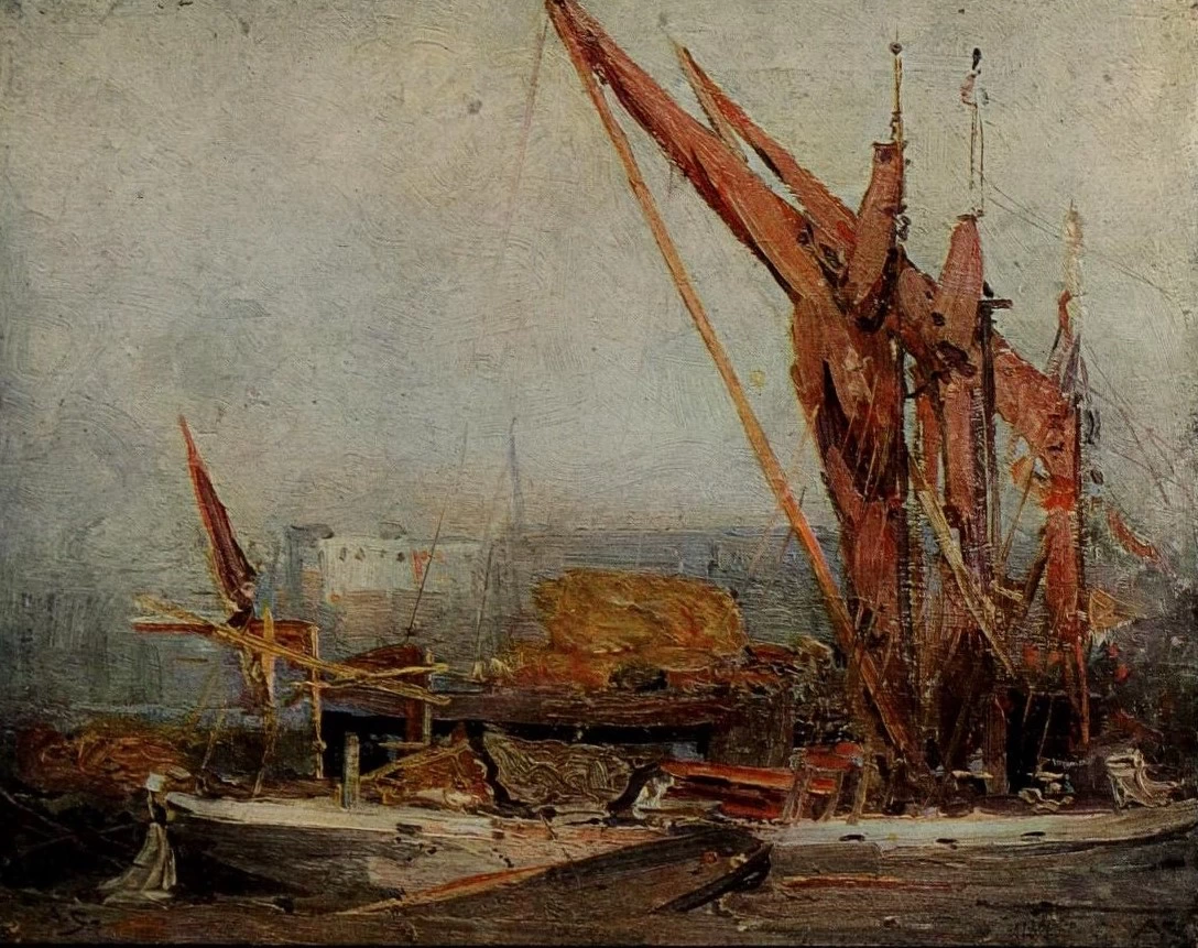 Chiatte da fieno sul Tamigi